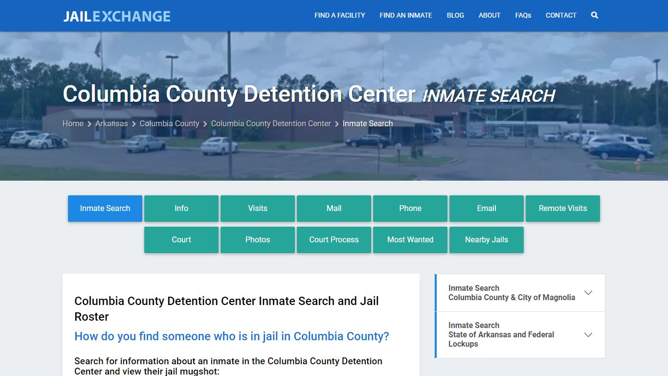 Columbia County Detention Center Inmate Search - Jail Exchange